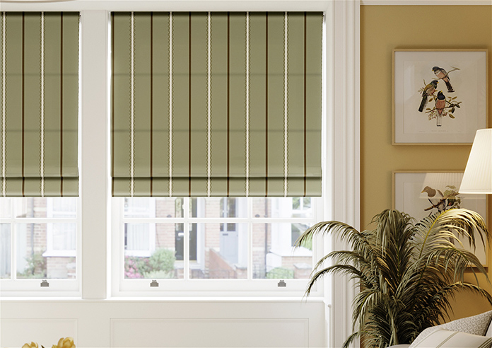 The British Stripe Co. Alfred, Derwent No.1 - Roman Blind - Image 3